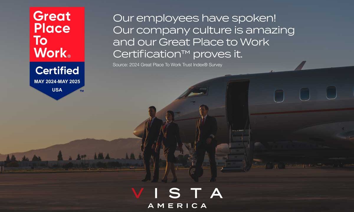 Vista America Earns 2024 Great Place To Work Certification™